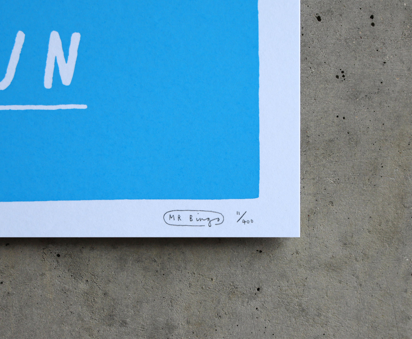 Don't forget to have fun print - Blue
