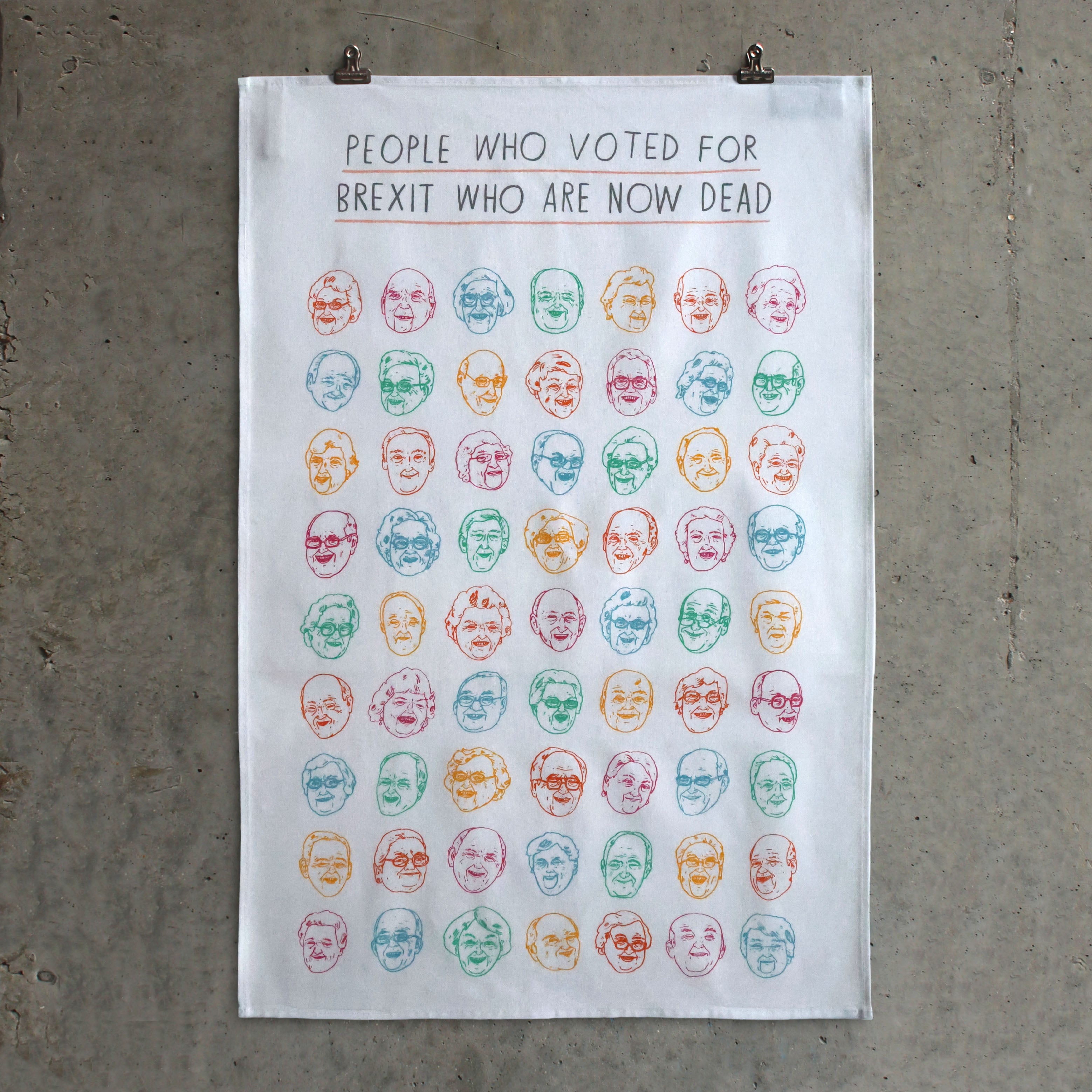 Brexit tea towel